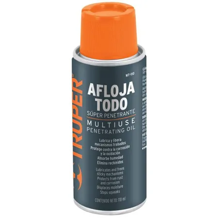 Aceite Aflojatodo 235ml 8oz, Super Penetrante Protege y Limpia, WT-240 13469 Truper