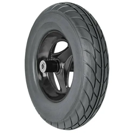  Llantas completa 16" x4" Imponchanble Reforzada doble rodaje Incluye rin eje y baleros, RN-X 19658 Truper 83.898305 Llanta comp