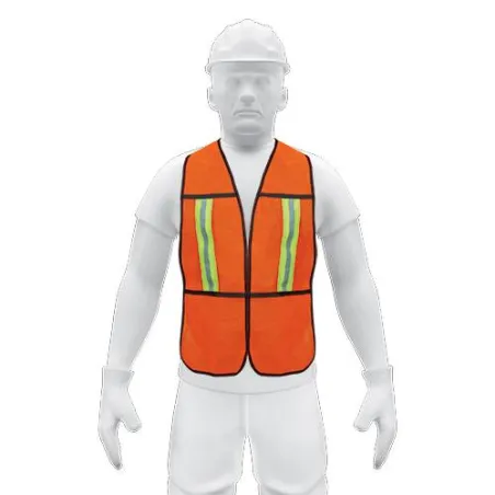  Chaleco de Seguridad Unitalla Naranja Cintas Dobles 3/4" Alta Visibilidad, CHS-200N 21025 Pretul 5.338983 Chaleco de Seguridad 