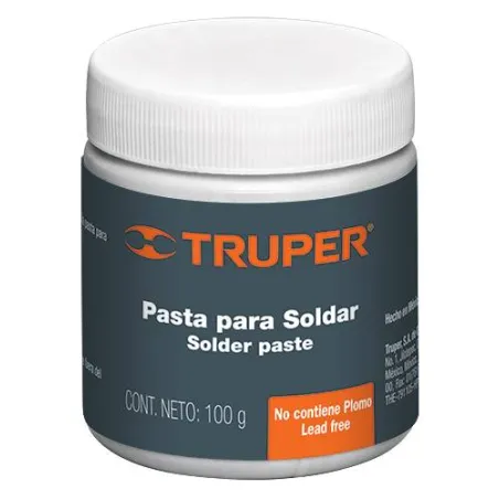  Pasta para soldar 100g petrolato y ácido de cloruro de zinc, PASO-100 19338 Truper 4.745763 Pasta para soldar 100g petrolato y 