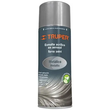  Pintura en Spray Ultracraft Cromo Metalico, 400ml, secado rapido libre de Plomo, PA-CR-U 40027 Truper 5.423729 Pintura en Spray