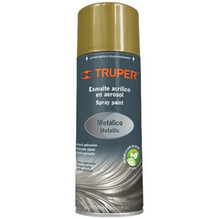 Pintura en Spray Ultracraft Oro Metalico, 400ml, secado rapido libre de Plomo, PA-OR-U 40028 Truper