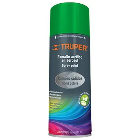 Pintura en Spray Ultracraft Verde Irlandes, 400ml, secado rapido libre de Plomo, PA-VI-U 40026 Truper