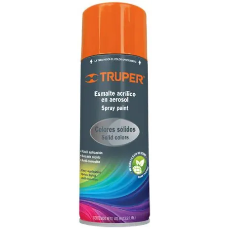 Pintura en Spray Ultracraft Naranja, 400ml, secado rapido libre de Plomo, PA-NA-U 40036 Truper