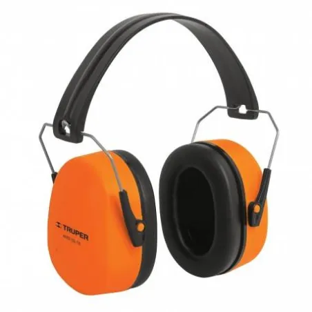  Protector Auditivo con Orejera Plegable, con almohadilla para mayor confort, Reduccion de Ruido 23db, OAJ-X 14007 Truper 20.338