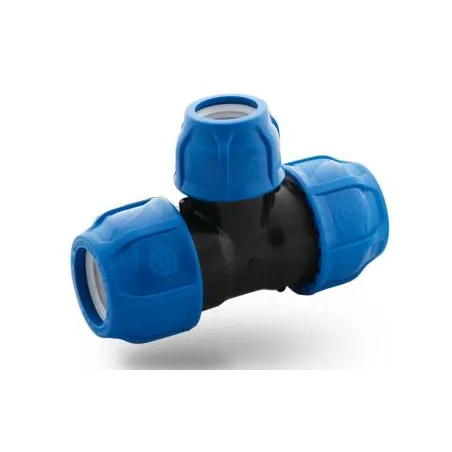  Enlace Te Reducido 32x25x32mm Riego HDPE PN16 Poelsan 5532 10.932203 Enlace Te Reducido 32 x 25 x 32 Conexion para Tuberias 1" 