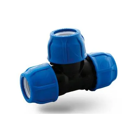  Enlace Te 90x90x90mm Bocas Iguales Riego HDPE PN16 Poelsan 2588 83.898305 Enlace Te Bocas Iguales 90 x 90 x 90 para Riego Tuber