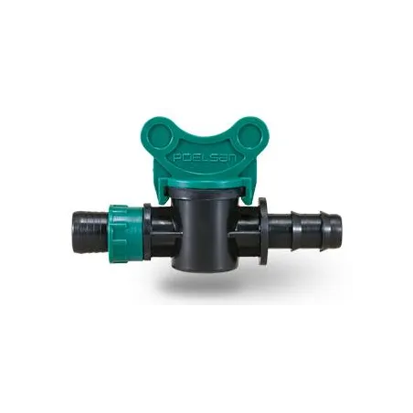  Válvula Ramal Cinta Manguera 17mm x 16 Bolsa 50U para Riego por Goteo Tuberia HDPE, 119822 Poelsan 85.59322 Válvula Ramal Cinta