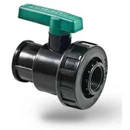 Valvula de Bola Rosca Hembra 1 1/2" x 1 1/2" Conexion para Tuberias 1 1/2" HDPE PN10, 99355 Poelsan