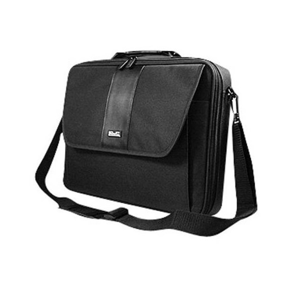 Maletin para Portatil Klip Xtreme KNC-040 Lite Classic con organizador y bolsillos hasta 15.4" negro