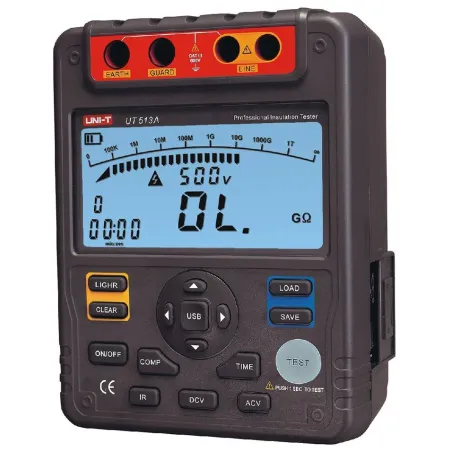  Megometro Digital Prasek Premium UT-513A, Insulation Resistance 5000v DC 600V AC 600V Auto Rango 1147.457627 Megometro Digital 