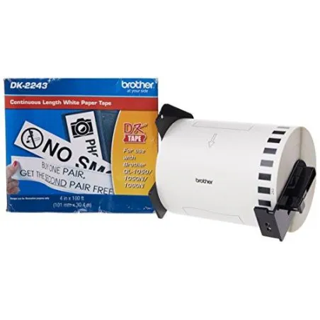  Etiqueta Rollo Continuo Brother DK-2243, 101mm x 30.4m Blanco Rotuladora QL-1060 152.542373 Etiqueta Rollo Continuo Brother DK-