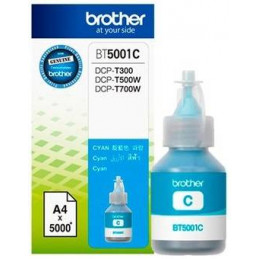 Botellas de Tinta Brother BT5001C Cyan, sistema continuo DCP-T300 DCP-T500W DCP-T700W
