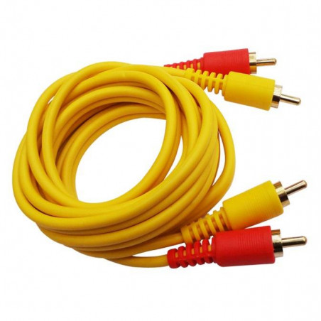Cable de Audio Vozzex VZ-2115G, 1.8M 2 Plug RCA Gold Macho Macho