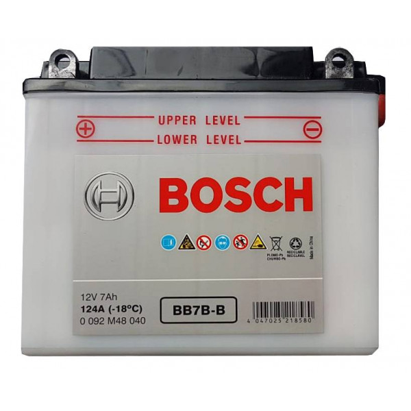 Bateria Moto 12N7A-3A / BOSCH / 7 Ah / BOSCH
