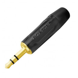 Conector Plug Roxtone RMJ3P-BG, Sterero 3.5mm Dorado Nickel