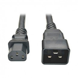 Cable de Poder Alimentacion Tripp-Lite P032-003, C20 Macho a C13 Hembra 91cm Para PDU 15A, 250V, 14AWG, Negro