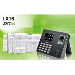 Control Asistencia y Tiempo Zkteco LX16, 2.8" TFT Capacidad 500 Huella Digital Descarga de Registro By USB