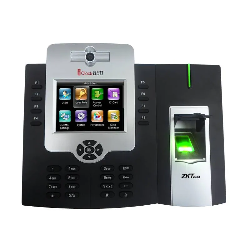 Control Asistencia IP Zkteco ICLOCK880-H/ID, 3.5" TFT Capacidad 50000 Huella Digital Tarjetas ID y fotografico RED RS232 USB