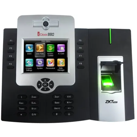 Control Asistencia IP Zkteco ICLOCK880-H/ID, 3.5" TFT Capacidad 50000 Huella Digital Tarjetas ID y fotografico RED RS232 USB