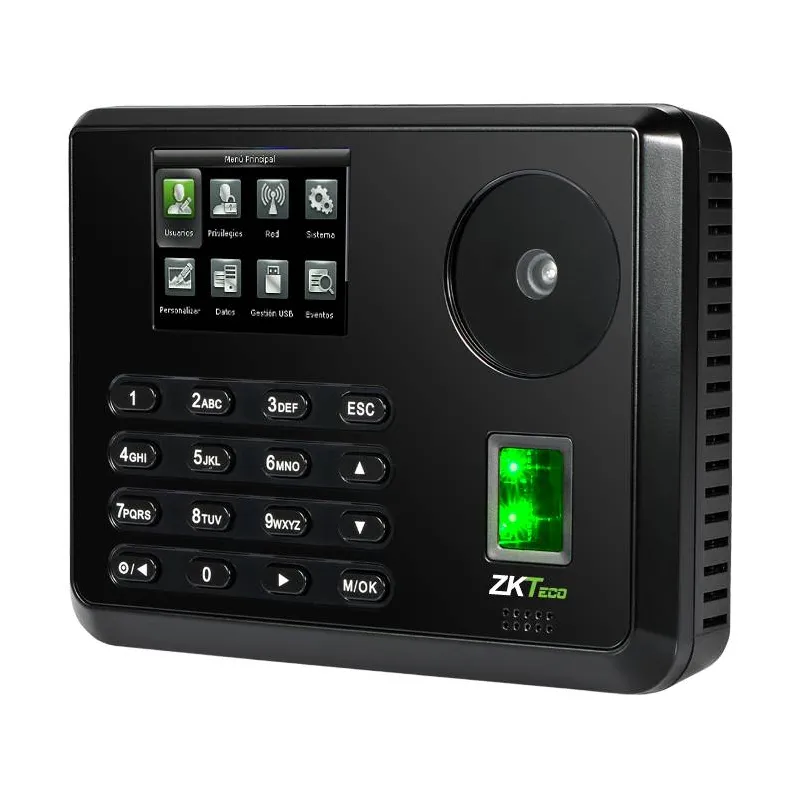 Control Asistencia IP Y Acceso Zkteco P160, 2.8" TFT  3000 Huella Digital y Tarjetas ID ADMS RED USB