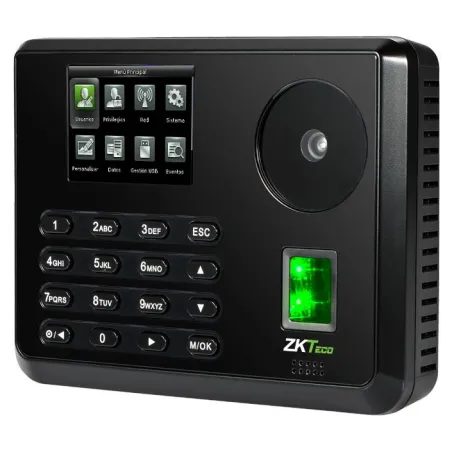  Control Asistencia IP Y Acceso Zkteco P160, 2.8" TFT 3000 Huella Digital y Tarjetas ID ADMS RED USB 583.898305 Control Asistenc