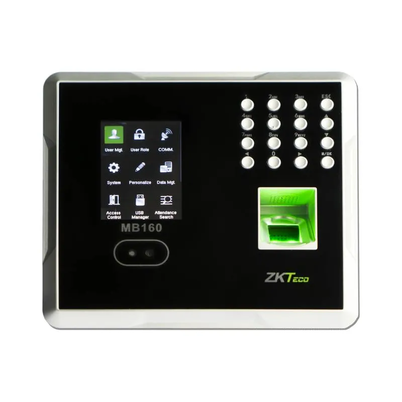 Control Asistencia IP Y Acceso Zkteco MB460, 2.8" TFT  1500 Rostros deteccion Facial 2000 Huellas y Tarjetas ID ADMS RED USB