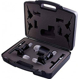 Microfono Alambrico Kit JTS TXB-7M, 7 unidades microfonos para Bateria 1 (TX-2) 4 (TX-6) 2 (TX-9) con Maleta ABS