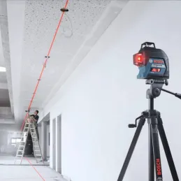 Nivel Laser de Lineas Bosch GLL 3-80, 40m 1 línea horizontal y 2 verticales 360° plomada, transferencia de puntos Bosch-Nivel La