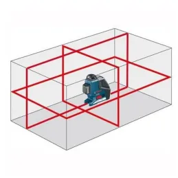 Nivel Laser de Lineas Bosch GLL 3-80, 40m 1 línea horizontal y 2 verticales 360° plomada, transferencia de puntos Bosch-Nivel La