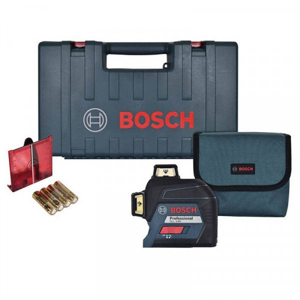 Bosch GLL 3-80 Professional - Nivel láser de líneas autonivelante