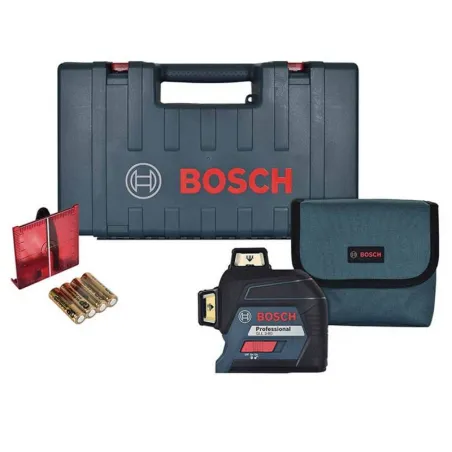  Nivel Laser de Lineas Bosch GLL 3-80, 40m 1 línea horizontal y 2 verticales 360° plomada, transferencia de puntos 2022.033898 N