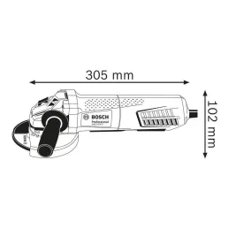Amoladora Angular Bosch GWS 9-125 P Professional, 5" 900W 10000RPM M14 Interruptor Protection Bosch-Amoladora Angular Bosch GWS 