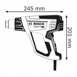 Pistola de Calor Bosch GHG 20 - 63, 2000W 50 – 630 Grados, Ajuste de Temperatura