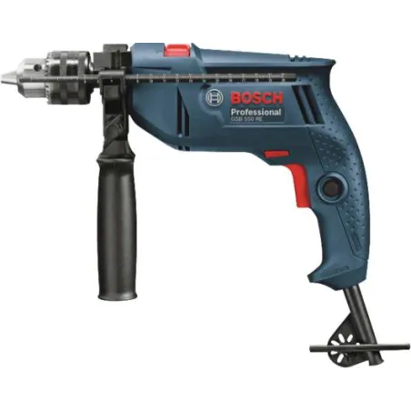  Taladro Percutor GSB 550 RE 550W 1/2 CC Bosch 06011B60E0 175.423729 Taladro Bosch GSB 550 RE, 550W 2800RPM Mandril 13mm CC  060