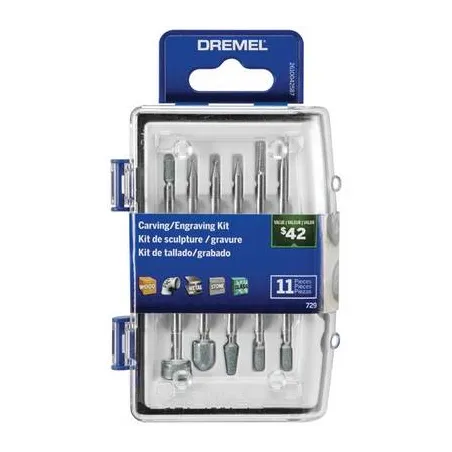  Kit Accesorios Tallar y Grabar Dremel 729, 11 accesorios Micro Kit tallado grabado  16.440678 Kit Accesorios Tallar y Grabar Dr