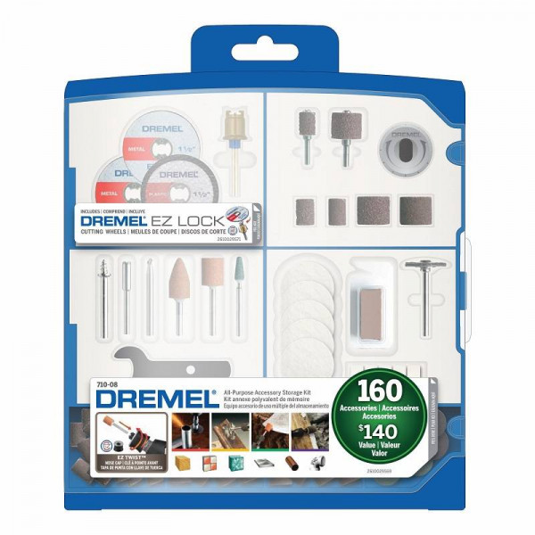 Kit Accesorios Dremel 710, Accesorio de uso multiple 160 Piezas