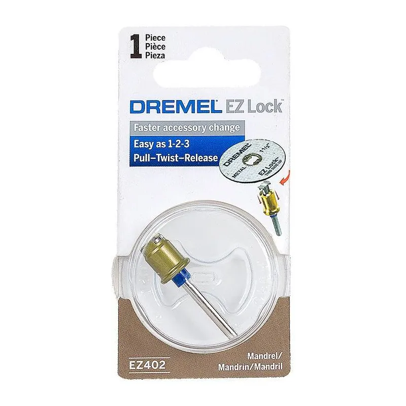 Mandril Dremel EZ402, uso en accesorios de bloqueo EZ Lock