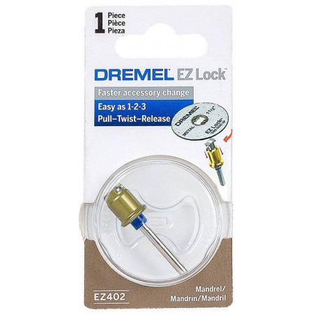 Mandril Dremel EZ402, uso en accesorios de bloqueo EZ Lock