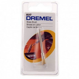 Cepillo de Laton Dremel 537, 1/8" 3.2mm para Limpiar y Pulir