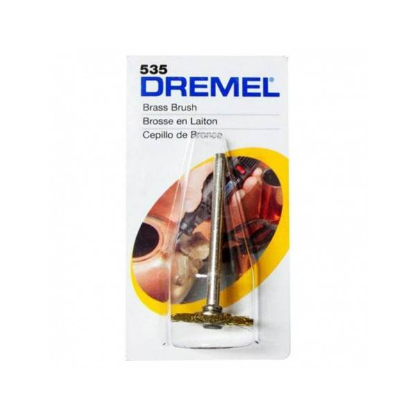 Cepillo de Laton Dremel 535, 3/4" 19mm EZ Lock para Limpiar y Pulir