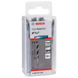  Brocas Metal HSS 1/4" PointTeQ 10u, Bosch 2608577328 42.372881 Broca Metal HSS Bosch PointTeQ 1/4" Acero Rapido 2608577328 para