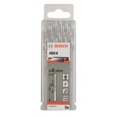 Brocas Metal HSS-G 5/8" - 15.9mm 4u, Bosch 2608585466 Bosch-Broca Metal HSS-G Bosch 15.9mm - 5/8" Acero Rapido 2608585466 para a