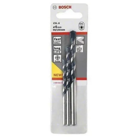 Broca Concreto Bosch CYL-5 Set 3pzas 5/6/8mm x50x100mm Carburo 2608588164  Hormigon y Piedra