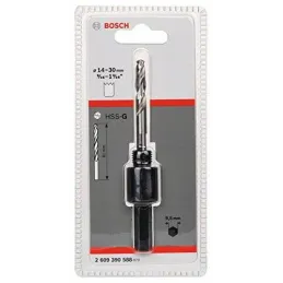 Mandril Sierras Copa BiMetal Bosch 14 - 30mm - 9/16" - 1-1/4" 2609390588 HEX 8mm Bosch-Mandril Sierras Copa BiMetal Bosch 14 - 3