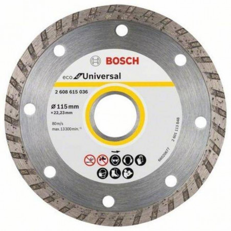 Disco Diamante ECO Bosch 4 1/2" x22.23mm 2608615036 Universal Turbo