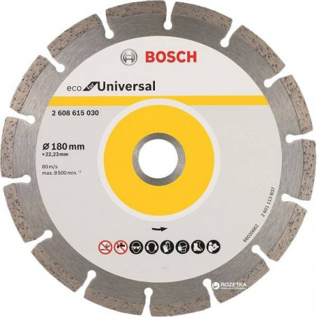 Disco Diamante ECO Bosch 7" x22.23mm 2608615030 Universal Segmentado