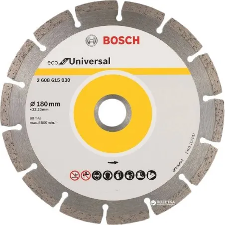  Discos Diamantados 7" Eco Universal Segmentado, Bosch 2608615030 64.40678 Disco Diamante ECO Bosch 7" x22.23mm 2608615030 Unive