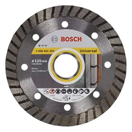  Discos Diamantados 4 1/2" Standard Universal Turbo Construccion Metal, Bosch 2608602393 37.288136 Disco Diamante Standard Bosch