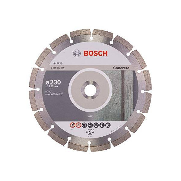 Disco Diamante Standard Bosch 9" x22.23mm 2608602200 para Hormigon Duro